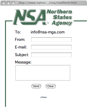 Norther States Agency Contact Form