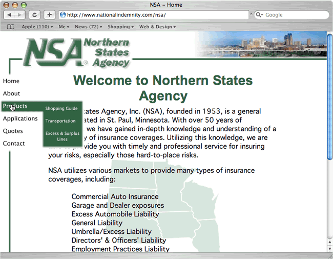Norther States Agency Main Page